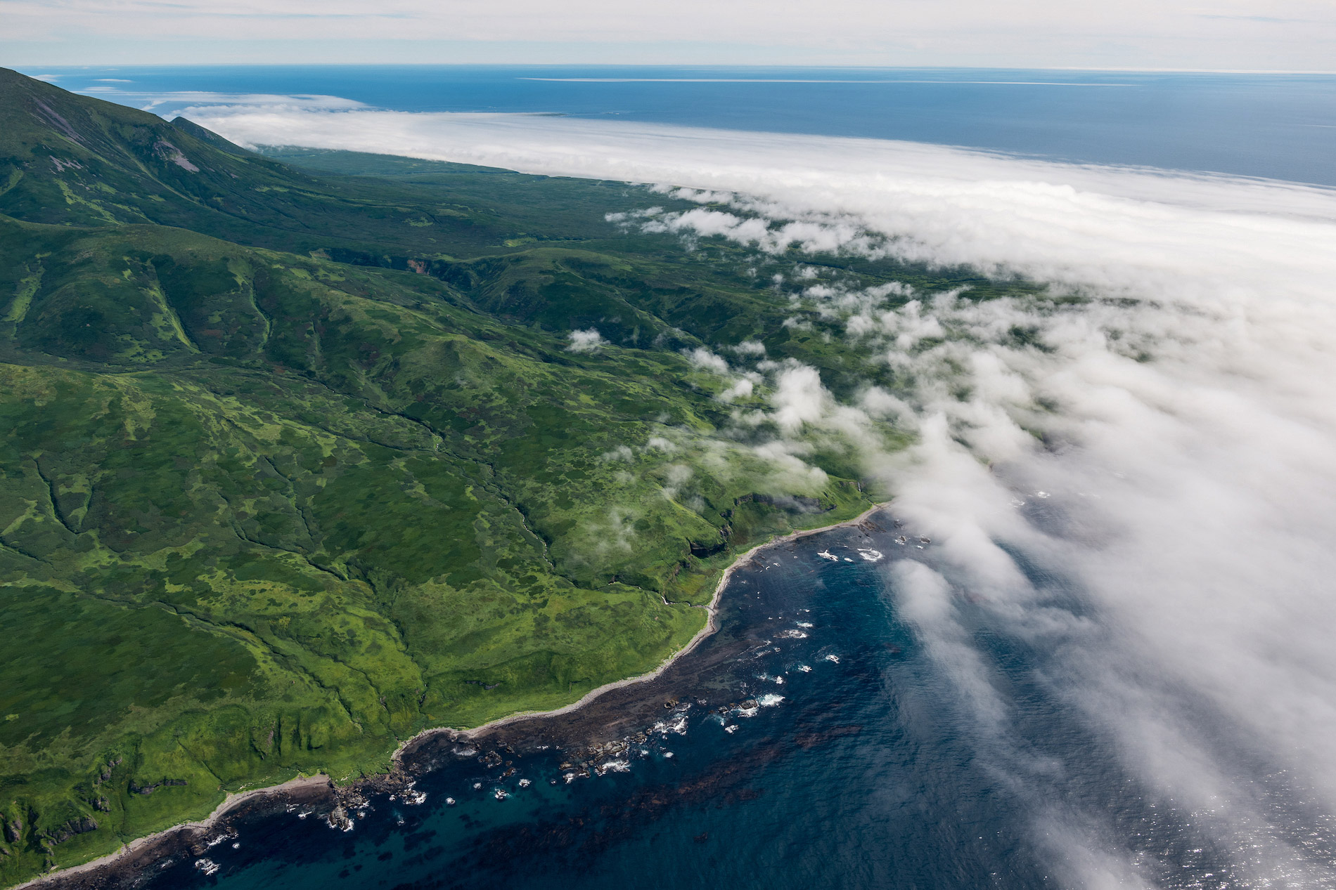 Действующие вулканы на Курильских островах